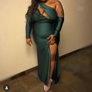 FashionNova Curve Olive Green Dress